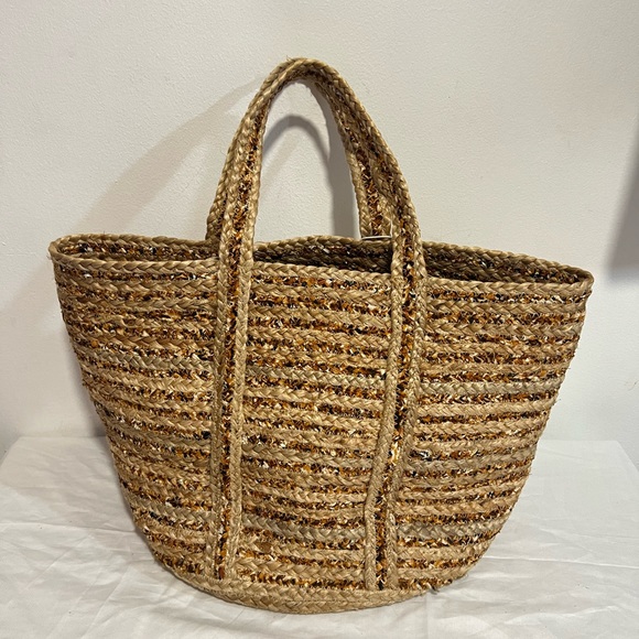 Shiraleah Tan Woven Tote Bag - Picture 10 of 14